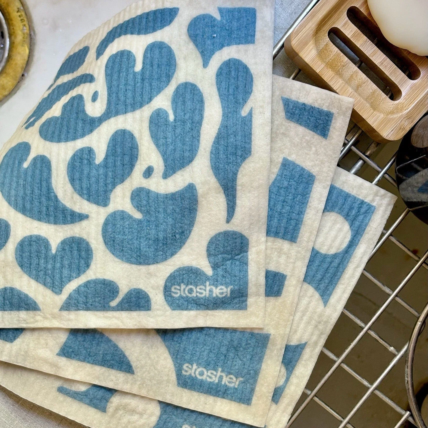 Reusable Swedish Dishcloth 3-Pack - Image 6