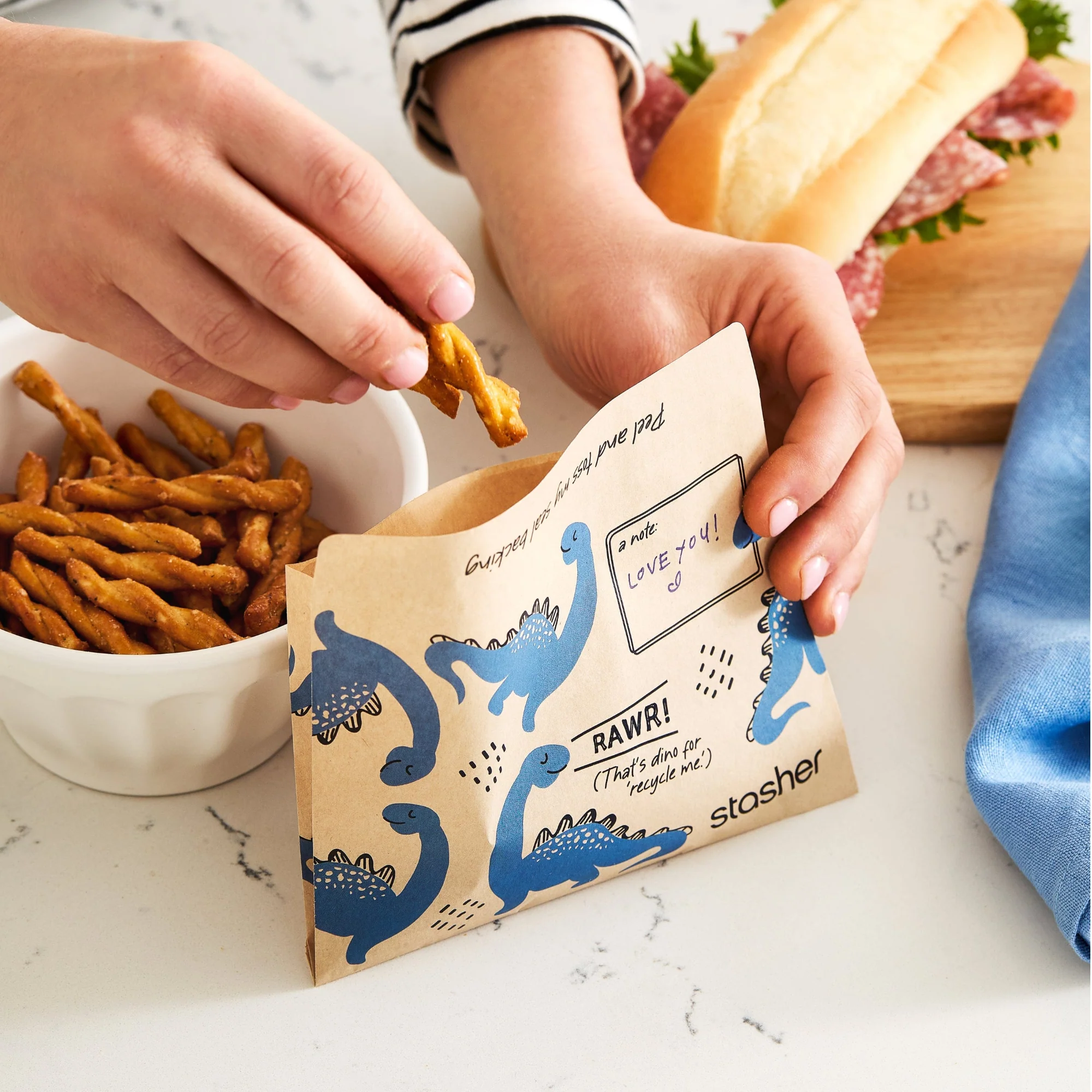 Recyclable Paper Snack Bags - Image 6