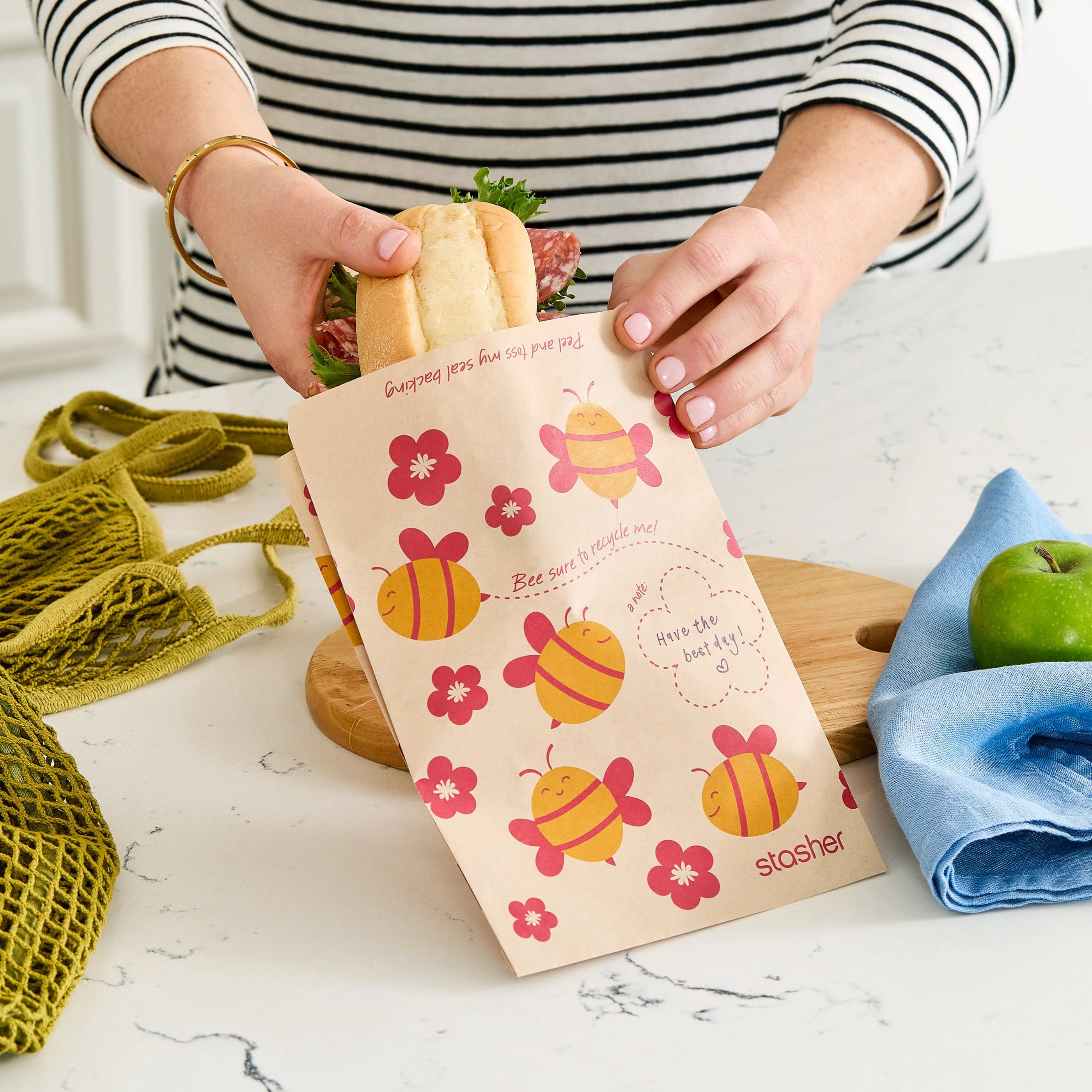 Recyclable Paper Sandwich Bags - Image 7