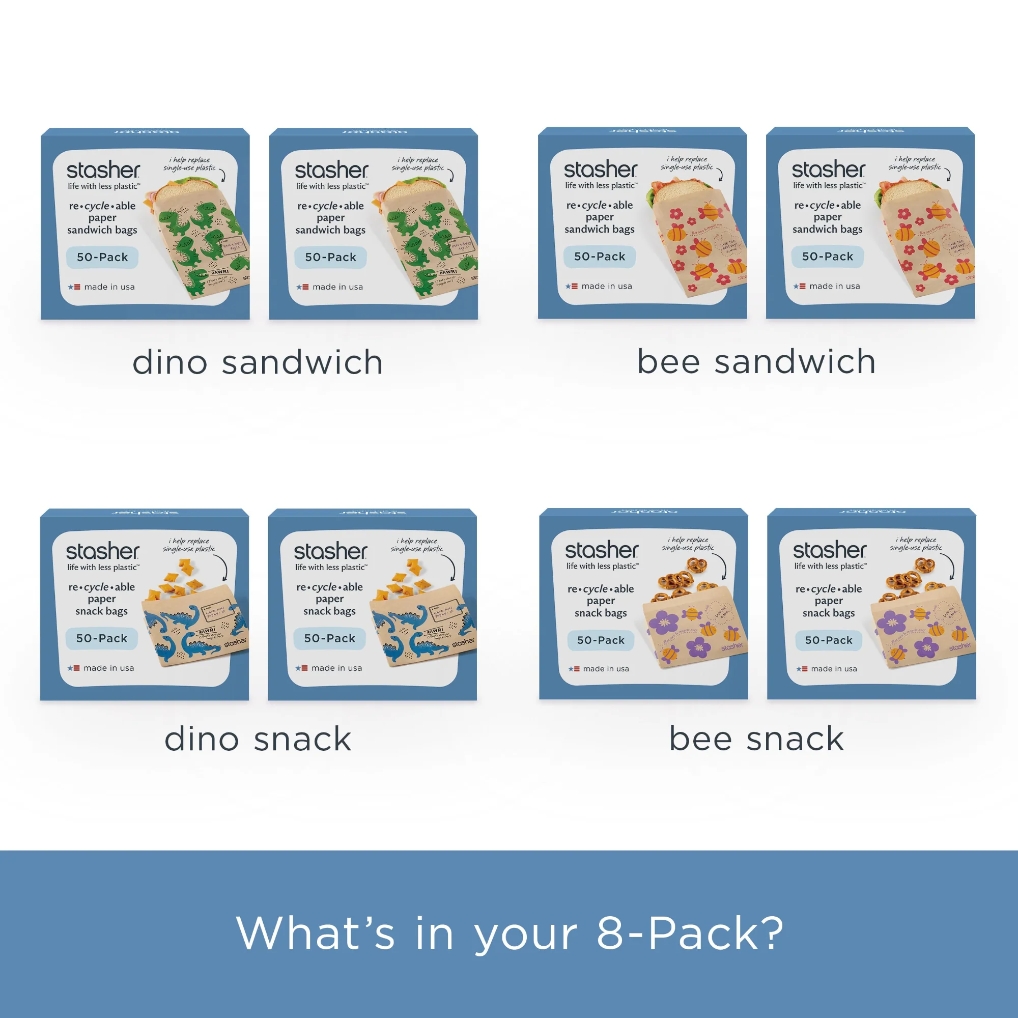 Recyclable Paper Bags 8-Pack - Image 3
