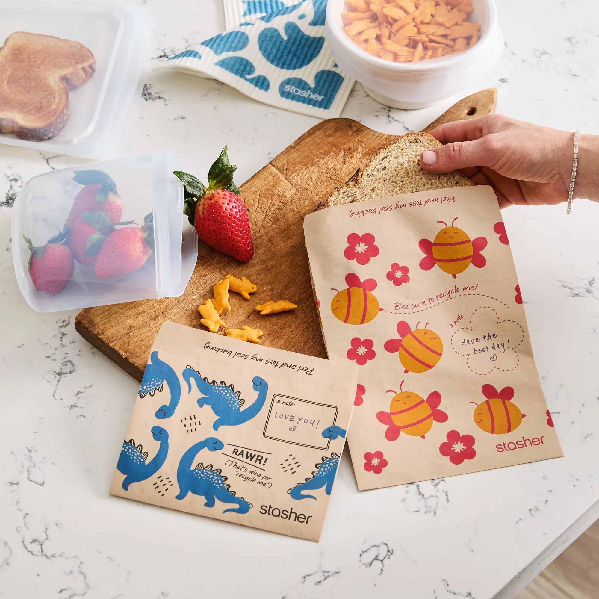 Recyclable Paper Bags 8-Pack - Image 8