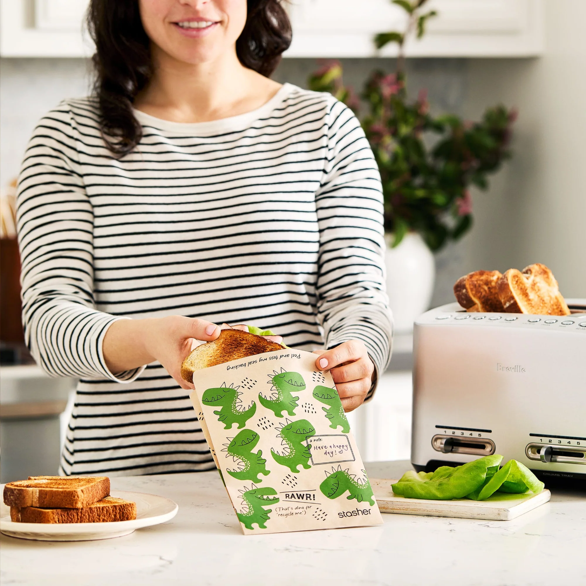 Recyclable Paper Sandwich Bags - Image 4